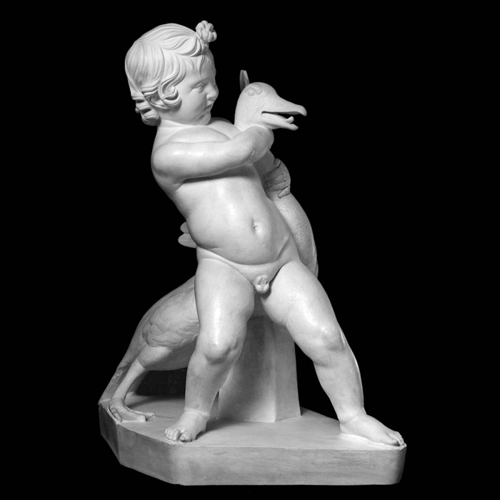 Enfant à l’oie - Antiquités gréco-romaines - Reproduction d’une sculpture du Musée du Louvre, Paris