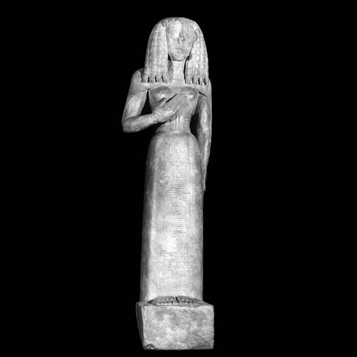 Dame d’Auxerre - Antiquités gréco-romaines - Reproduction d’une sculpture du Musée du Louvre, Paris