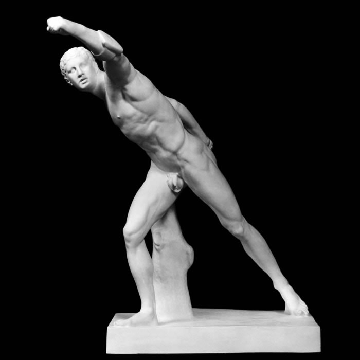 Gladiateur Borghèse - Antiquités gréco-romaines - Reproduction d’une sculpture du Musée du Louvre, Paris