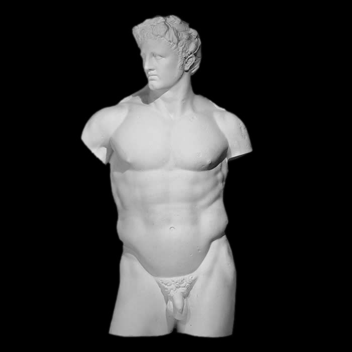 Torse d’Héraclès jeune - Antiquités gréco-romaines - Reproduction d’une sculpture du Musée du Louvre, Paris