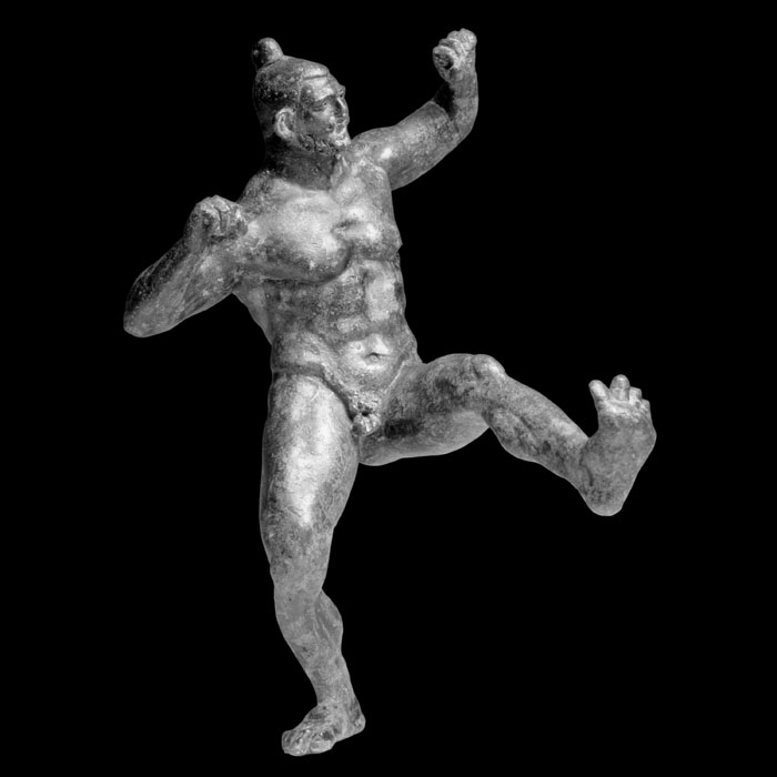 Pancratiast wrestler - Greco-Roman antiquities - Reproduction d’une sculpture du Musée du Louvre, Paris