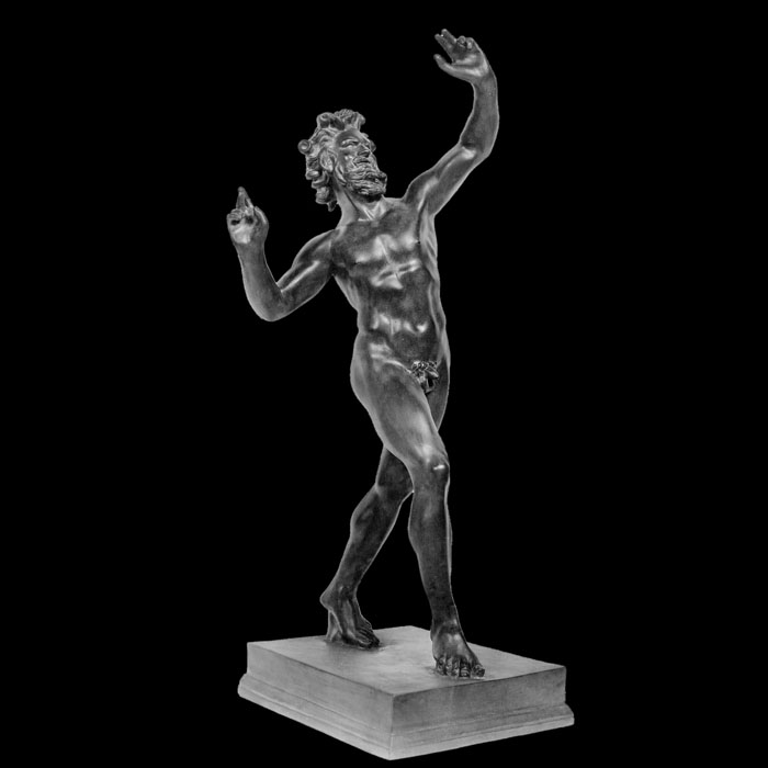 Faune dansant de Pompéi - Antiquités gréco-romaines - Reproduction d’une sculpture du Musée Archéologique National, Naples