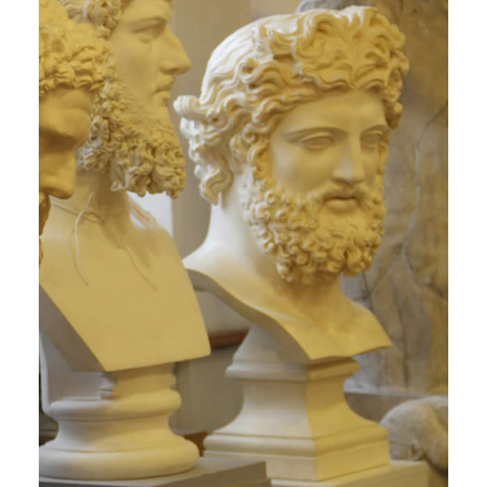 Bust of a bearded divinity, known as Jupiter of Versailles - Greco-Roman antiquities - Reproduction d’une sculpture du Musée du Louvre, Paris