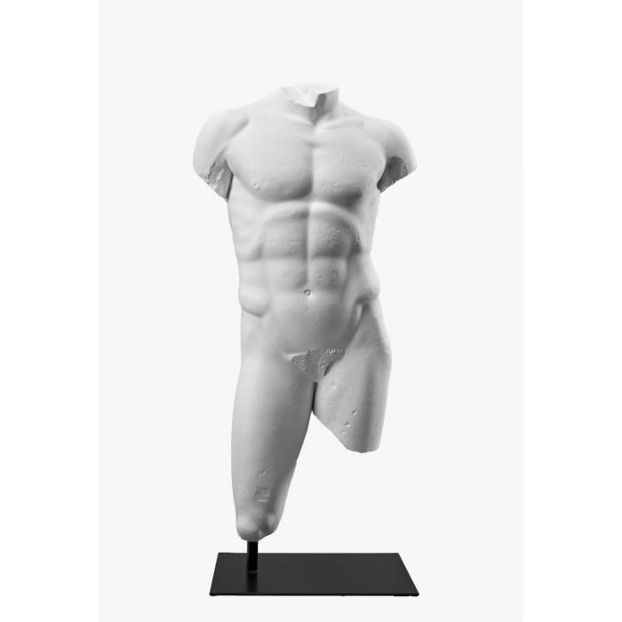 Grand torse d’homme dit d’Arès nu - Antiquités gréco-romaines - Reproduction d’une sculpture du Musée du Louvre, Paris