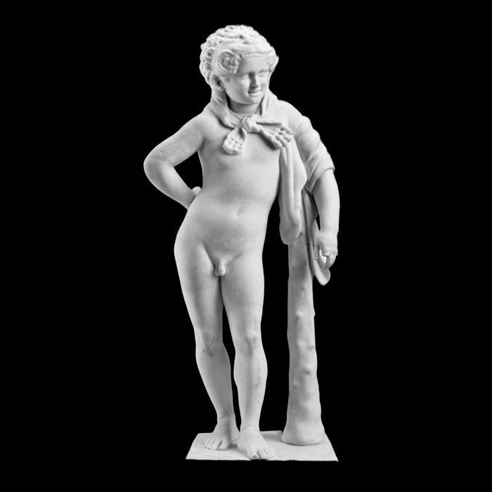 Portrait of a young boy as Hercules - Greco-Roman antiquities - Reproduction d’une sculpture du Musée du Louvre, Paris