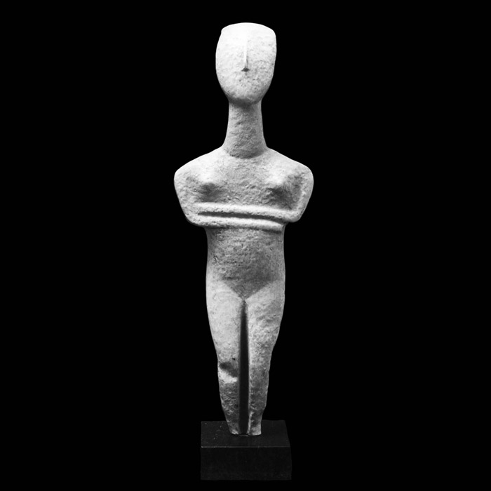 Idole des Cyclades - Antiquités gréco-romaines - Reproduction d’une sculpture du Musée du Louvre, Paris