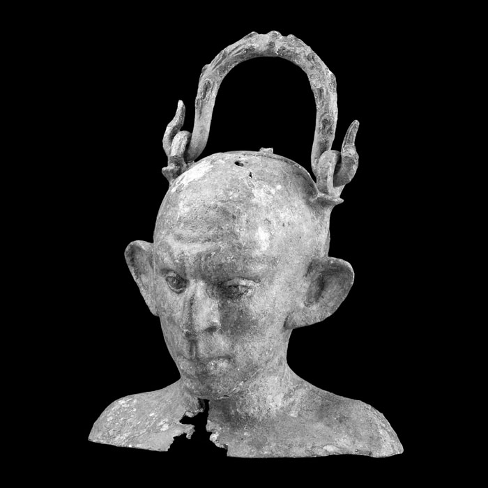 Vase en forme de buste d’esclave - Antiquités gréco-romaines - Reproduction d’une sculpture du Musée du Louvre, Paris