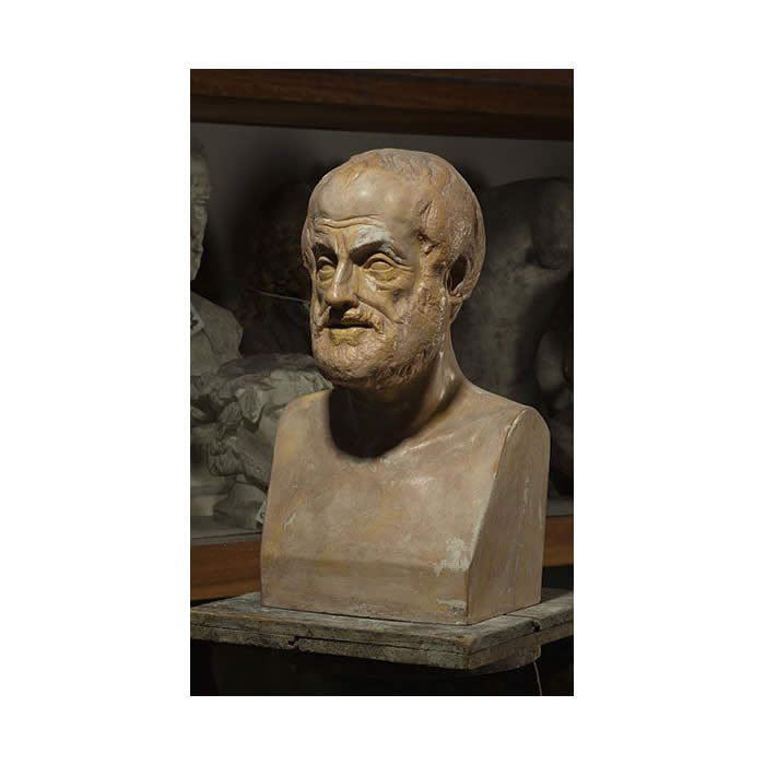 Buste d’Aristote - Antiquités gréco-romaines - Reproduction d’une sculpture du Musée du Louvre, Paris