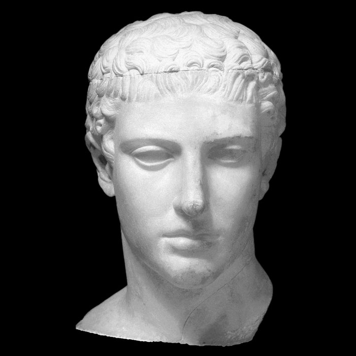 Head of an athlete - Greco-Roman antiquities - Reproduction d’une sculpture du Musée du Louvre, Paris