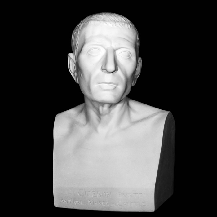 Bust of Cicero - Greco-Roman antiquities - Reproduction d’une sculpture du Musée du Capitole, Rome