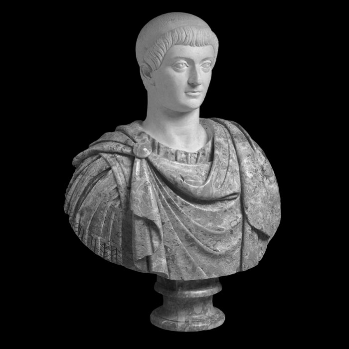 Constant Ier dit Constantin Le Grand - Antiquités gréco-romaines - Reproduction d’une sculpture du Musée du Louvre, Paris