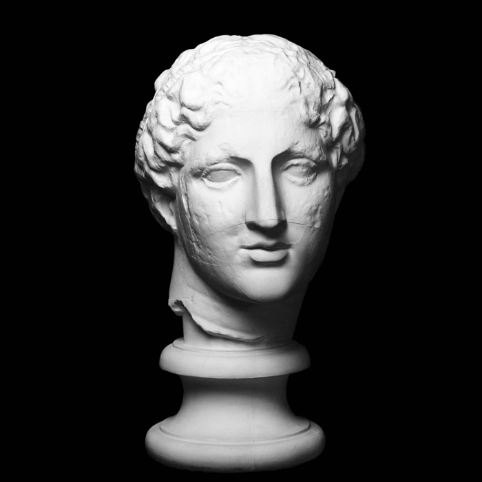 Head of Iris, known as the Parthenon Laborde (west pediment) - Greco-Roman antiquities - Reproduction d’une sculpture du Musée du Louvre, Paris