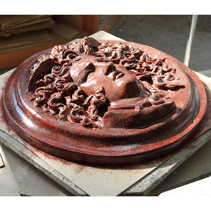 Mask of the Albani Medusa - Greco-Roman antiquities - Reproduction d’une sculpture du Musée du Louvre, Paris