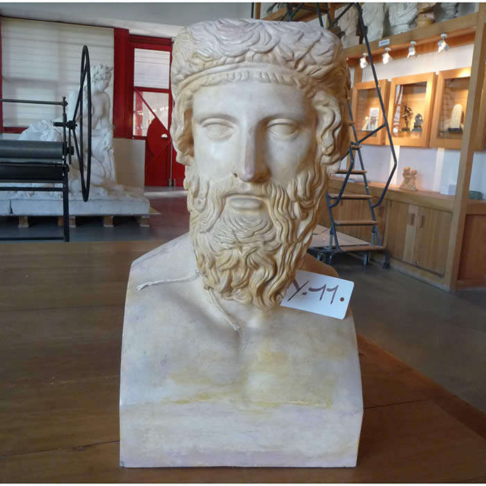 Buste de Platon - Antiquités gréco-romaines - Reproduction d’une sculpture du Musées du Vatican, Rome