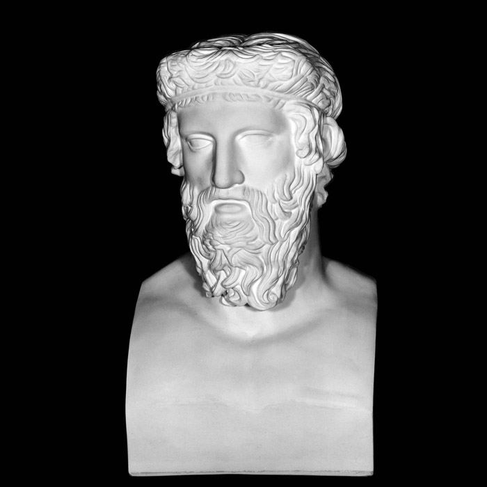 Buste de Platon - Antiquités gréco-romaines - Reproduction d’une sculpture du Musées du Vatican, Rome