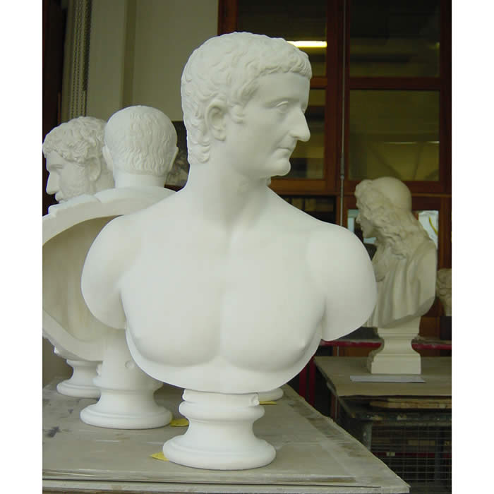 Buste de l’empereur Tibère, collection Albani - Antiquités gréco-romaines - Reproduction d’une sculpture du Musée du Louvre, Paris