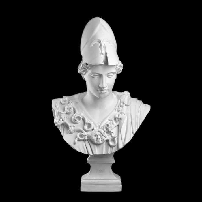 Buste de l’Athéna dite Pallas de Velletri - Antiquités gréco-romaines - Reproduction d’une sculpture du Musée du Louvre, Paris