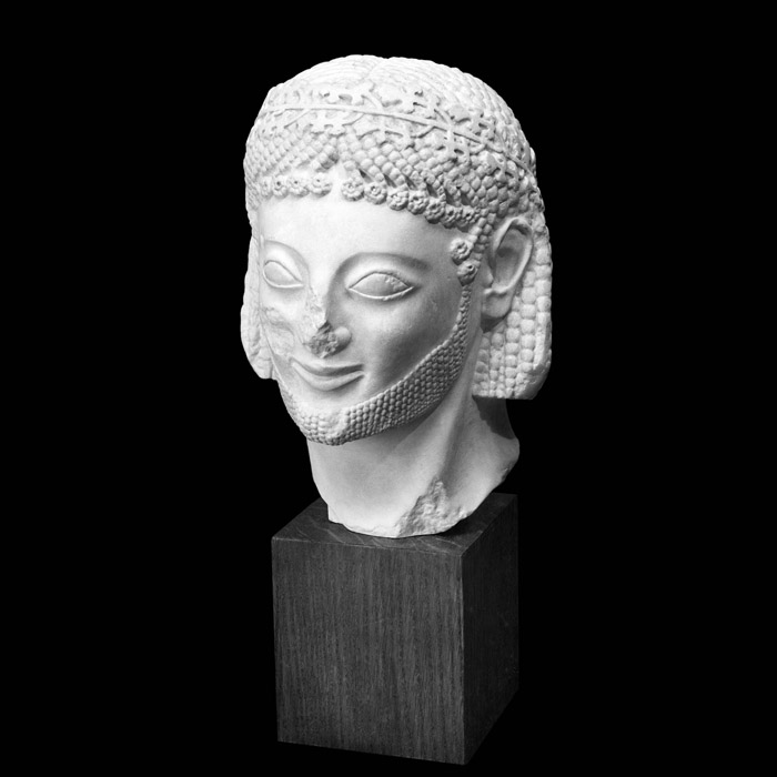 Tête du cavalier Rampin - Antiquités gréco-romaines - Reproduction d’une sculpture du Musée du Louvre, Paris