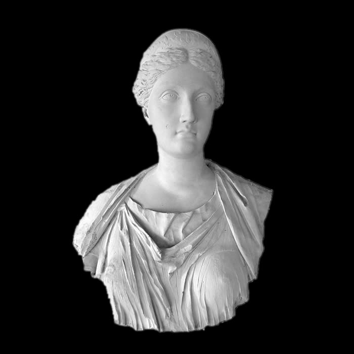 Bust of Empress Sabina, wife of Hadrian - Greco-Roman antiquities - Reproduction d’une sculpture du Musée du Louvre, Paris