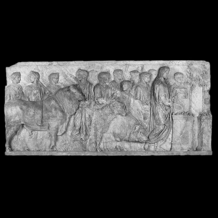 Suovetaurilia Sacrifice - Greco-Roman antiquities - Reproduction d’une sculpture du Musée du Louvre, Paris