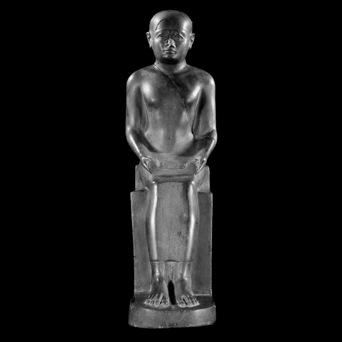 Seated Imhotep - Egyptian antiquities - Reproduction d’une sculpture du Musée du Louvre, Paris