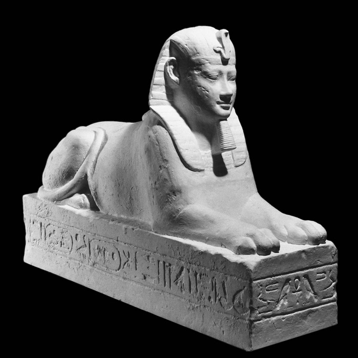 Sphinx of King Nectanebo I - Egyptian antiquities - Reproduction d’une sculpture du Musée du Louvre, Paris