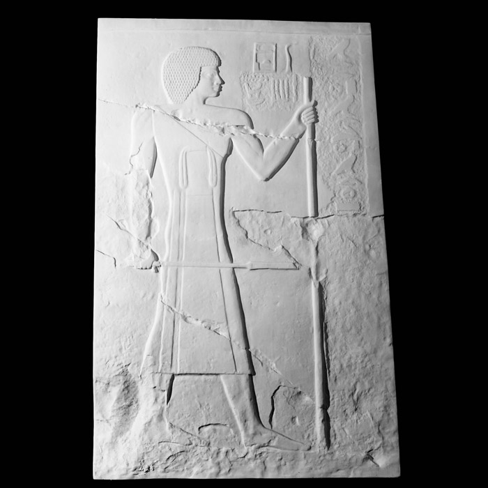 Wall from the tomb of the high official Akhetaa - Egyptian antiquities - Reproduction d’une sculpture du Musée du Louvre, Paris