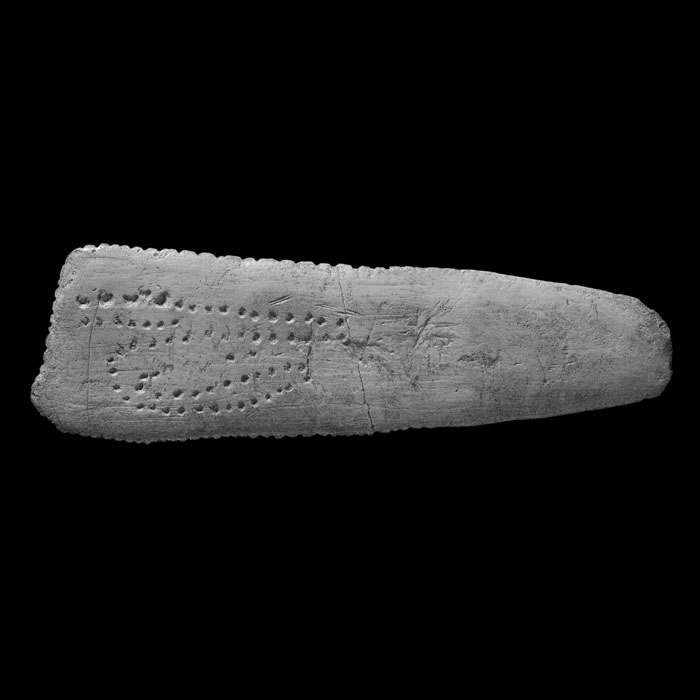 Depiction of a lunar calendar - Prehistory - Reproduction d’une sculpture du Musée d’Archéologie nationale, Saint-Germain-en-Laye