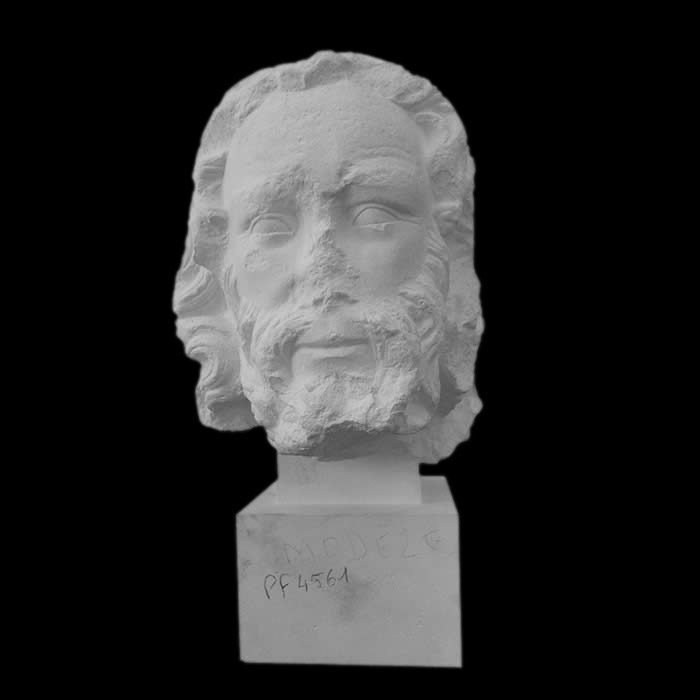 Head of a bearded man from Cluny - Middle Ages - Reproduction d’une sculpture du Musée national du Moyen Âge - Thermes et hôtel de Cluny, Paris