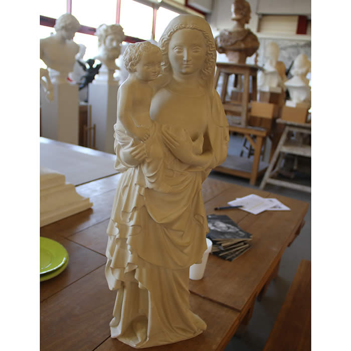 Vierge au boulanger - Moyen Âge - Reproduction d’une sculpture du Musée Calouste Gulbenkian, Lisbonne