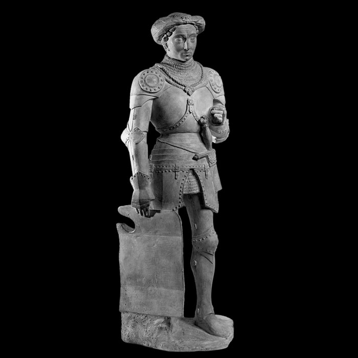 Jean d’Orléans, comte de Dunois - Moyen Âge - Reproduction d’une sculpture de la Sainte-Chapelle du Château, Chateaudun
