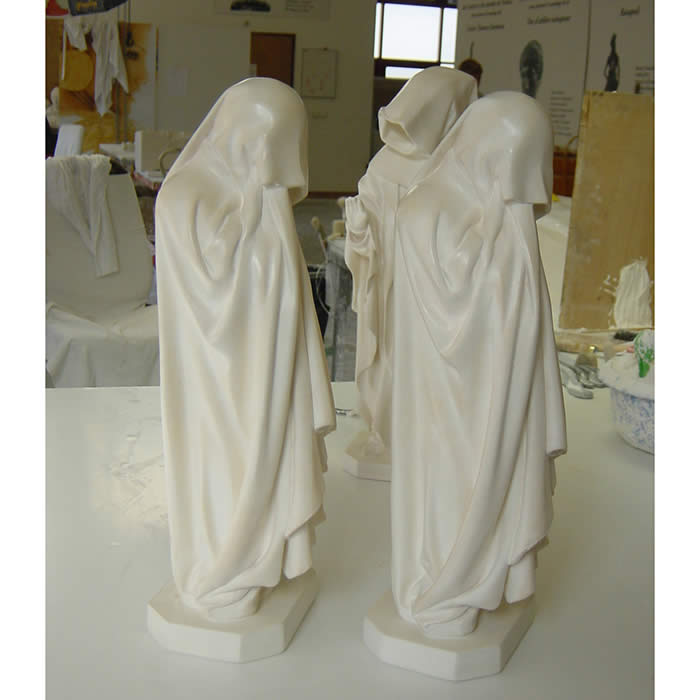 Pleurant no 52 du tombeau de Jean sans Peur - Renaissance - Reproduction d’une sculpture du Musée des Beaux-Arts, Dijon