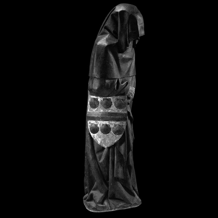 Mourner from the tomb of Philippe Pot - Coat of Arms of Blaisy - Renaissance - Reproduction d’une sculpture du Musée du Louvre, Paris