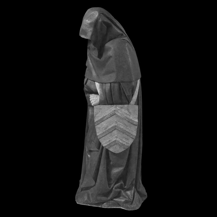 Pleurant du tombeau de Philippe Pot - Armoirie de Nesles - Renaissance - Reproduction d’une sculpture du Musée du Louvre, Paris