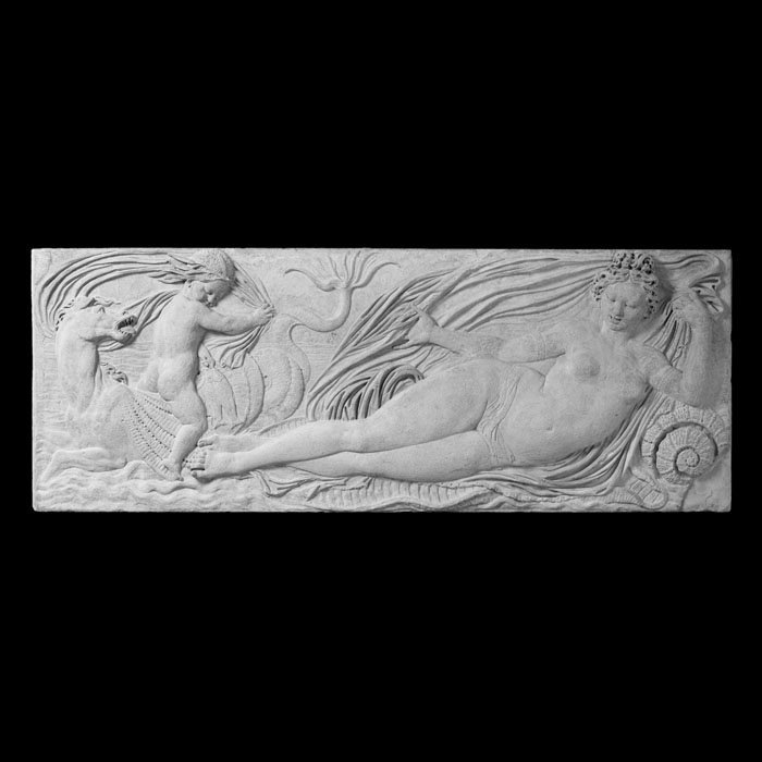 Reclining Naiad seen from the front - Renaissance - Reproduction d’une sculpture du Musée du Louvre, Paris