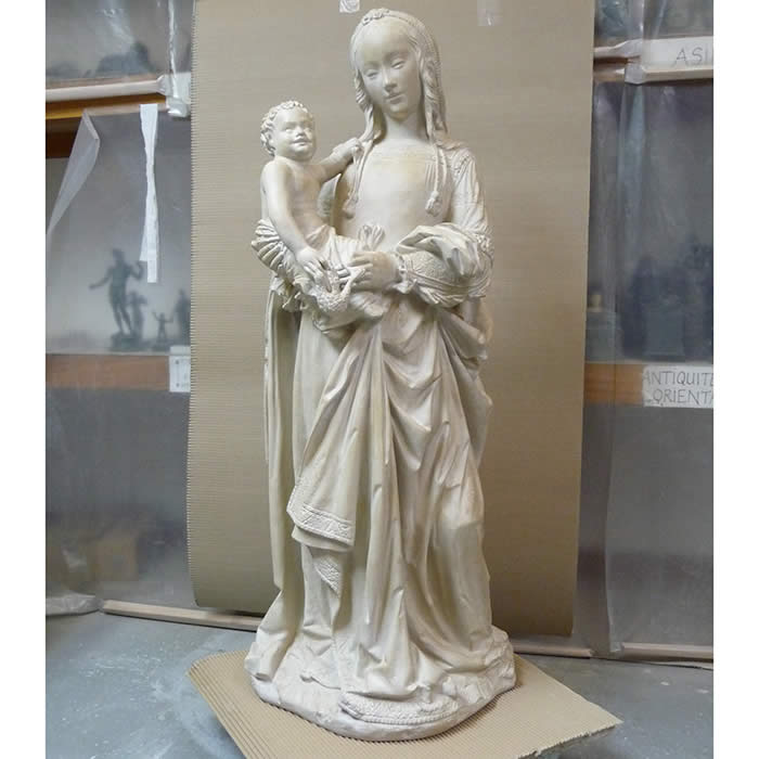Virgin of the Pillar of Saint-Galmier - Renaissance - Reproduction d’une sculpture de l’Église de Saint-Galmier, Saint-Galmier