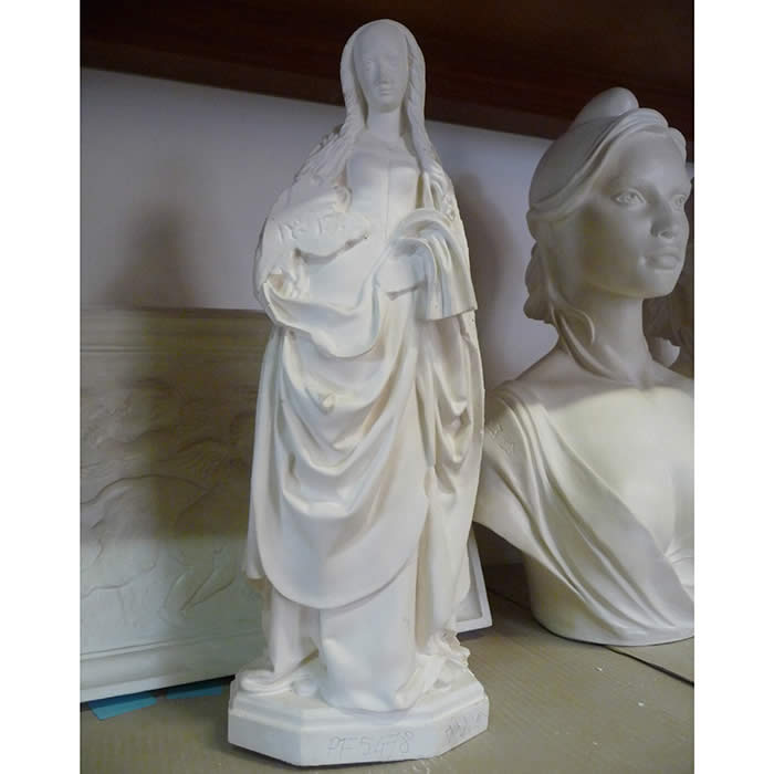 Vierge champenoise - Renaissance - Reproduction d’une sculpture du Musée Saint-Loup - Musée des Beaux-Arts et d’Archéologie, Troyes