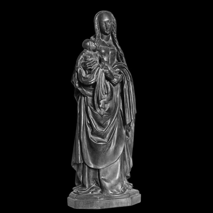 Vierge champenoise - Renaissance - Reproduction d’une sculpture du Musée Saint-Loup - Musée des Beaux-Arts et d’Archéologie, Troyes