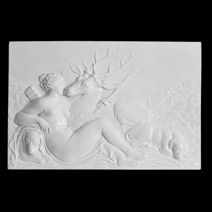 Bas-relief of the Diana of Fontainebleau - Renaissance - Reproduction d’une sculpture du Musée national de la Renaissance, Écouen