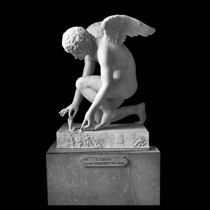 Love Playing with a Butterfly - Reproduction d’une sculpture du Musée du Louvre, Paris