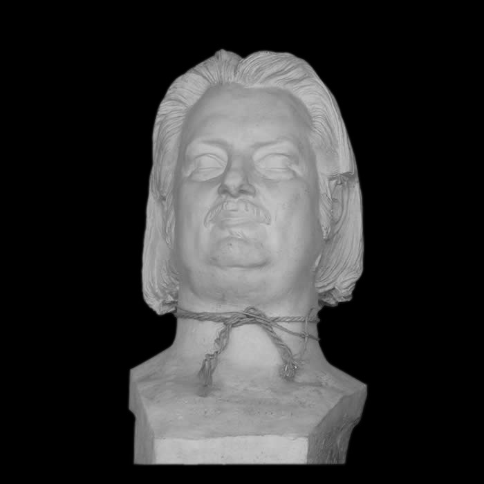 Bust of Honoré de Balzac - Reproduction d’une sculpture de la Galerie David d’Angers, Angers