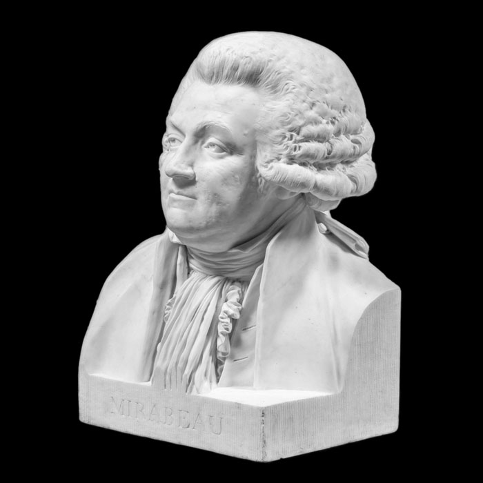 Bust of the count de Mirabeau - Reproduction d’une sculpture du Château de Versailles, Versailles
