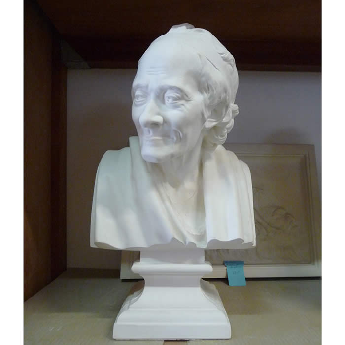 Bust of François-Marie Arouet, known as Voltaire - Reproduction d’une sculpture du Comédie-Française, Paris