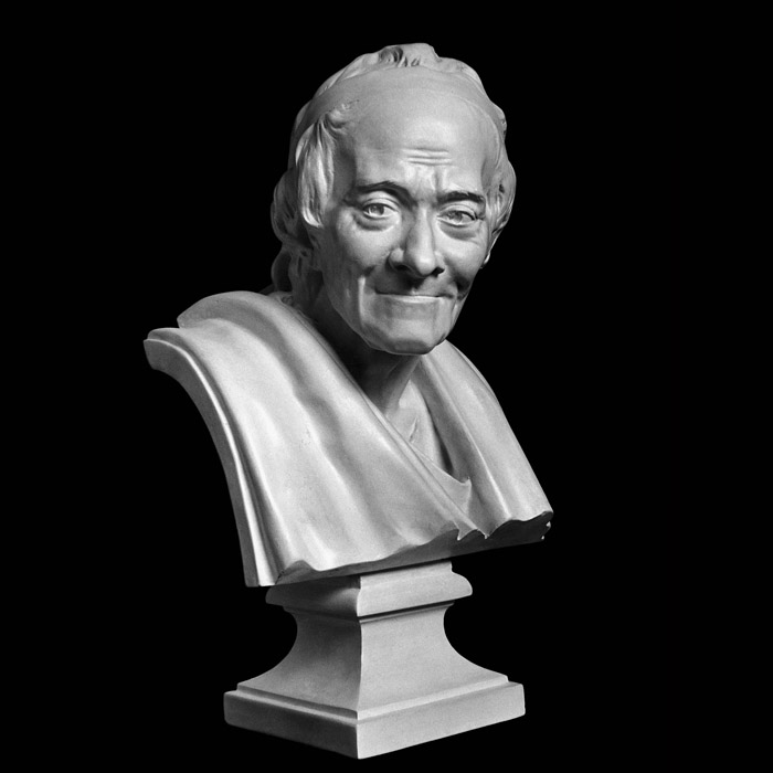 Bust of François-Marie Arouet, known as Voltaire - Reproduction d’une sculpture du Comédie-Française, Paris