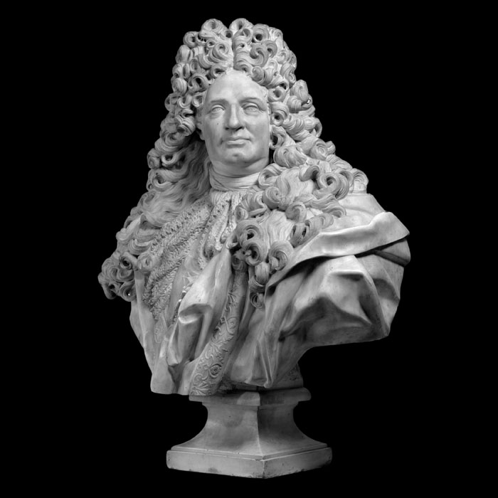 Jules Hardouin Mansart - Reproduction d’une sculpture du Musée du Louvre, Paris