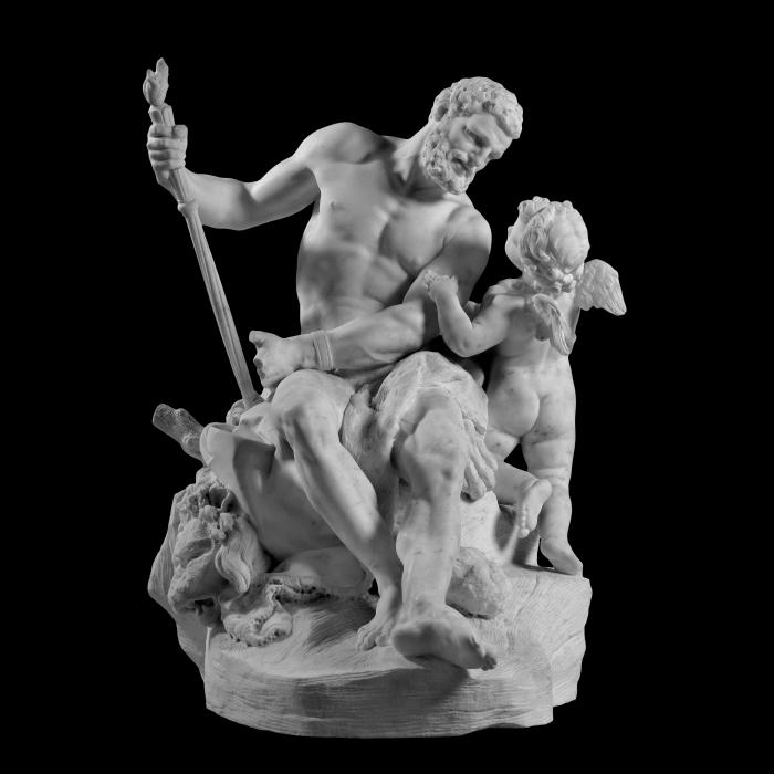 Hercule enchainé par l’Amour - Reproduction d’une sculpture du Musée du Louvre, Paris