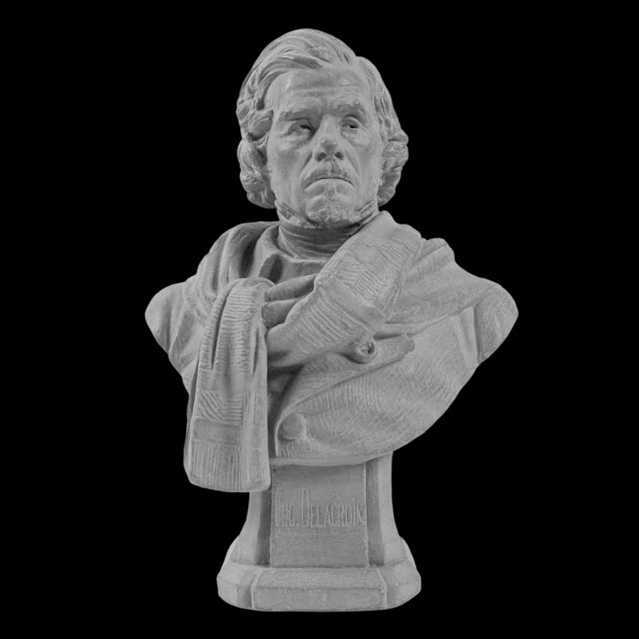 Bust of Eugène Delacroix - Reproduction d’une sculpture du Musée Delacroix, Paris