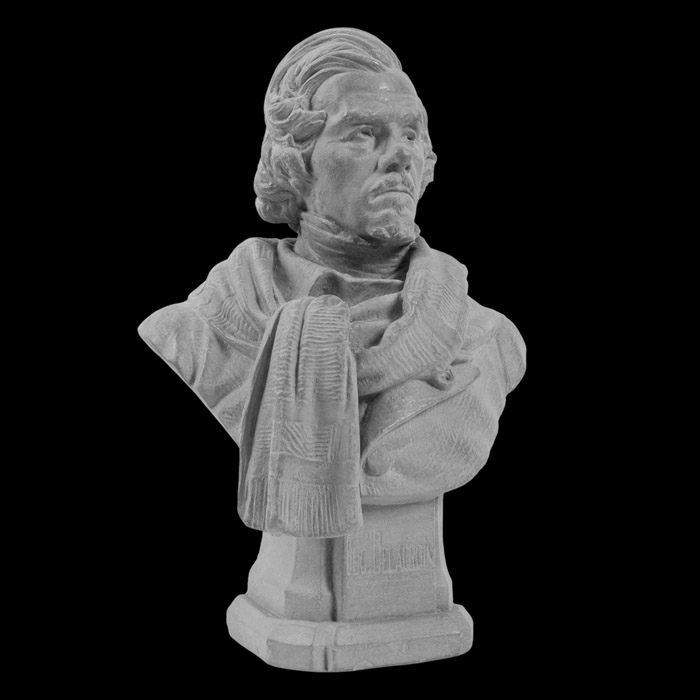 Bust of Eugène Delacroix - Reproduction d’une sculpture du Musée Delacroix, Paris