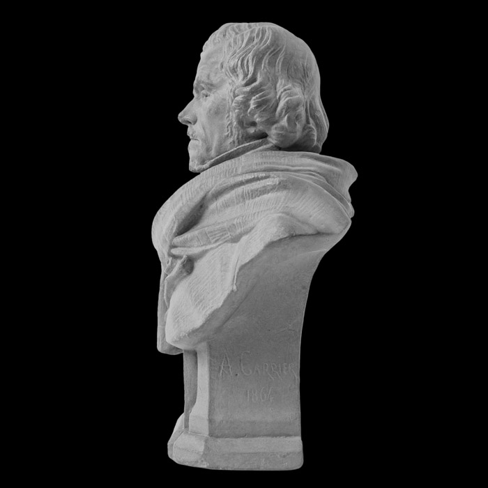 Bust of Eugène Delacroix - Reproduction d’une sculpture du Musée Delacroix, Paris