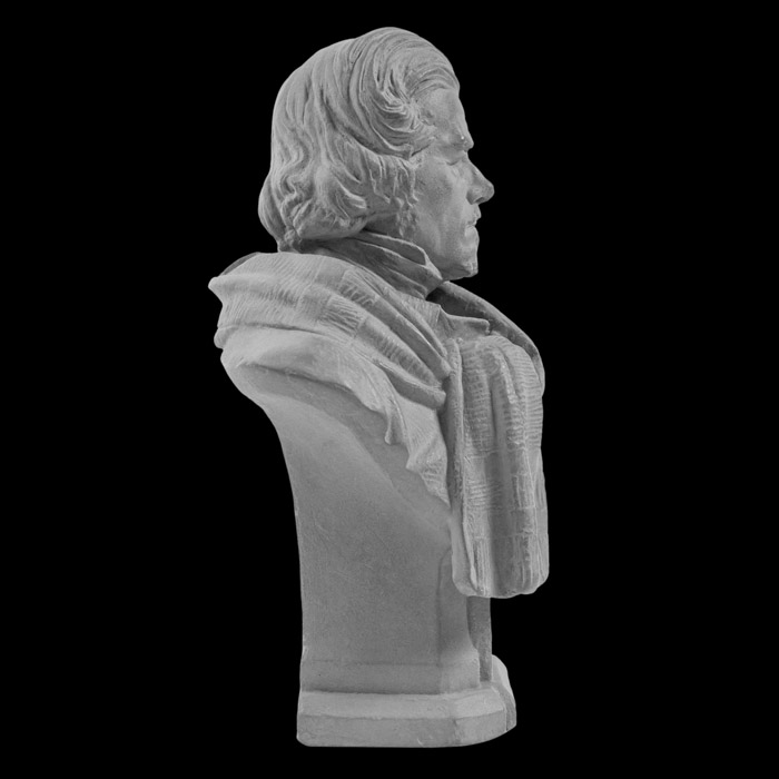 Bust of Eugène Delacroix - Reproduction d’une sculpture du Musée Delacroix, Paris